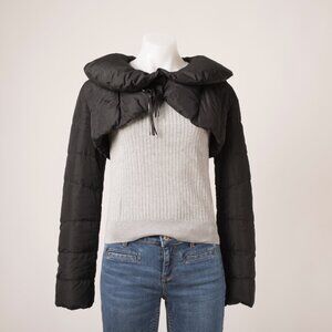 Arden B Cropped Down Puffer Jacket Black XS